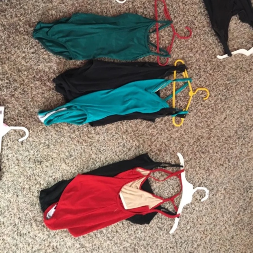 Misc dance leotards and skirts
